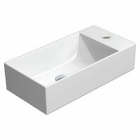 Раковины Раковина накладная, подвесная 50*25 см (белый глянцевый) 