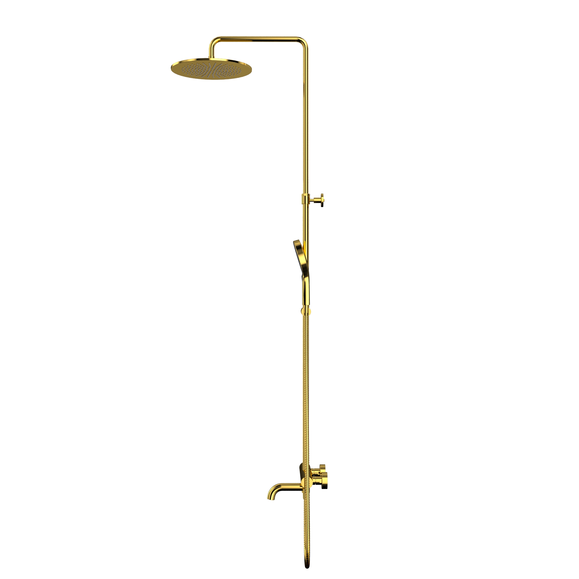Душевая программа Термостатическая система для ванны наружного монтажа Y1234TOPGL (золото) 