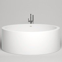 Ванны Ванна отдельностоящая 2000x2000x710 мм со встроенным сливом-переливом, каркасом: Белый глянцевый 