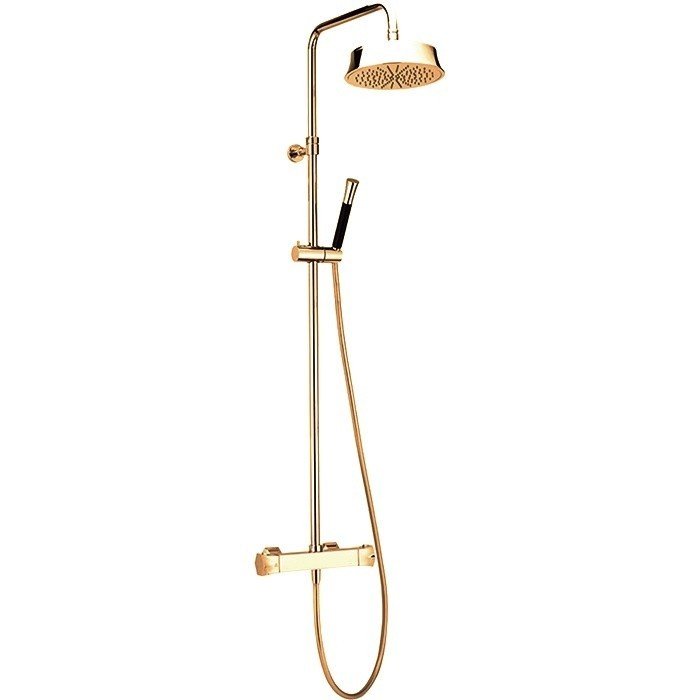 Смесители Душевая система - комплект с термостатическим смесителем (золото) 