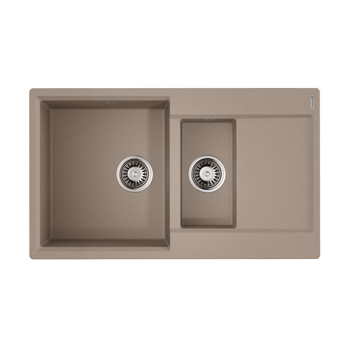 Кухонные мойки Кухонная мойка 860x510x195 Daisen 86-2-SA Artgranit/бежевый 
