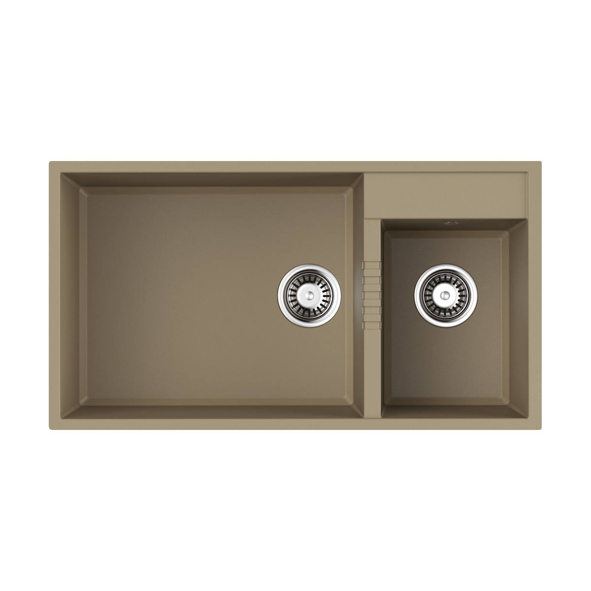 Кухонные мойки Кухонная мойка 850x465x215 Tedori 85-2-U-SA Tetogranit/бежевый 