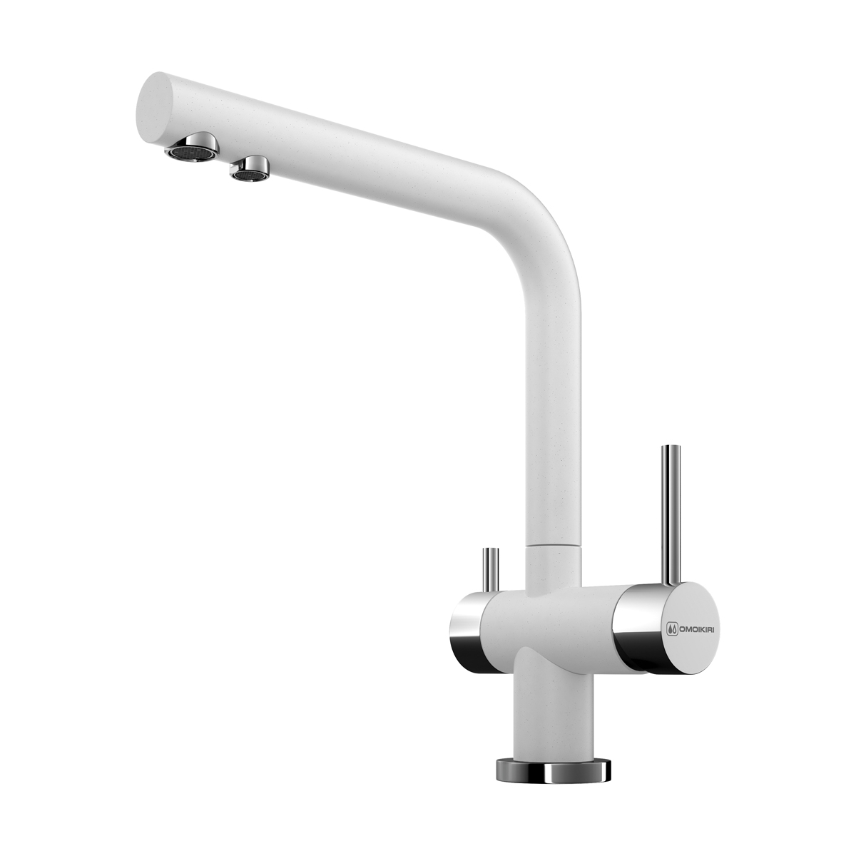 Смесители для кухни Смеситель для кухни Nagano-WH латунь/белый 