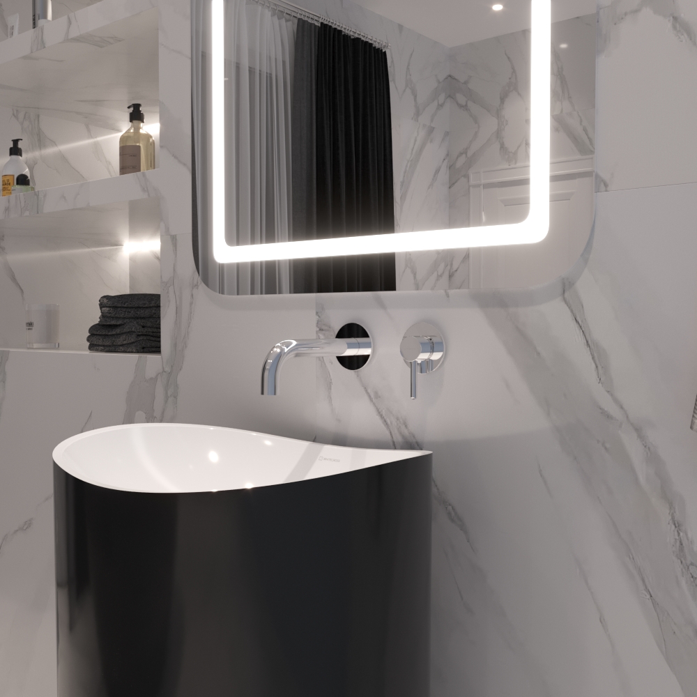 Смесители Смеситель для умывальника скрытого монтажа Y1216CR (хром) 