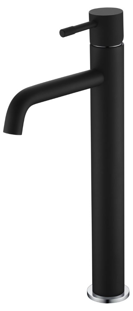 Смесители Смеситель для умывальника высокий, Черный Chrome 