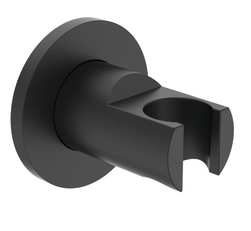 Комплектующие Держатель душевой лейки, матовый черный 