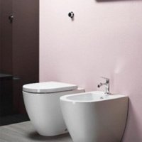 Биде Биде напольное, приставное (белый глянцевый) 