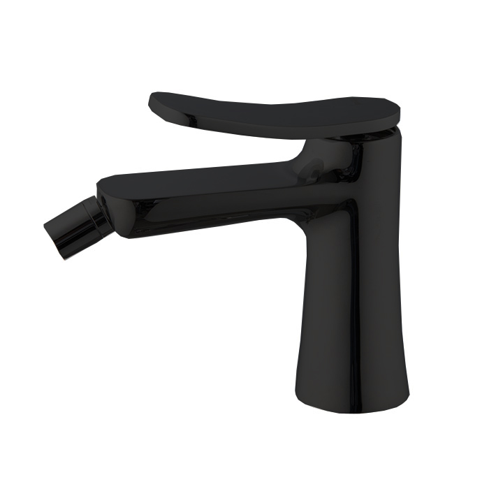 Смесители Flo Смеситель для биде, на 1 отв.,без донного клапана, цвет: чёрный матовый 