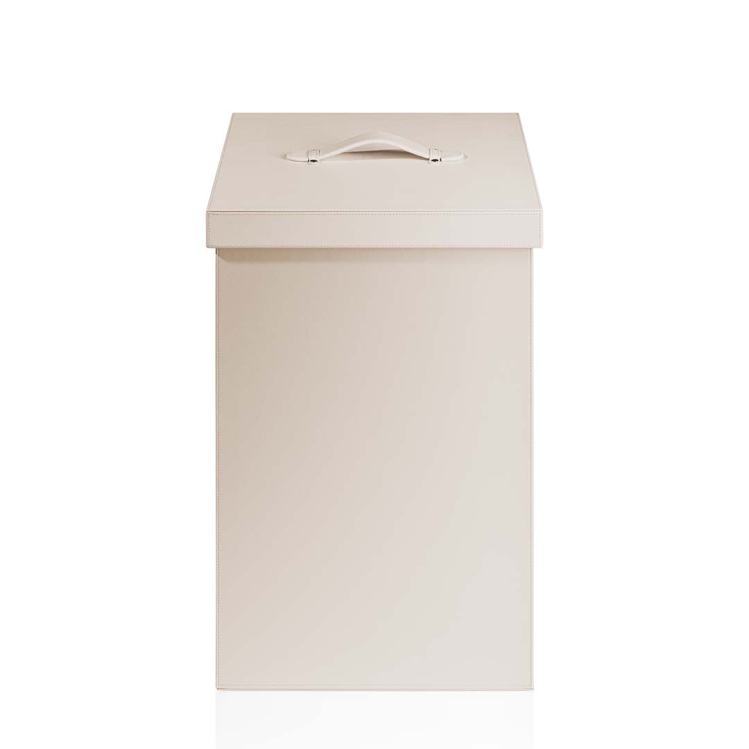 Аксессуары для ванной WB Корзина для белья Имитация кожи бежевый 