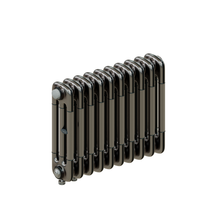 Радиатор 3-х трубчатый 3037, 14 секций, 644xh365, подключение нижнее, технолак