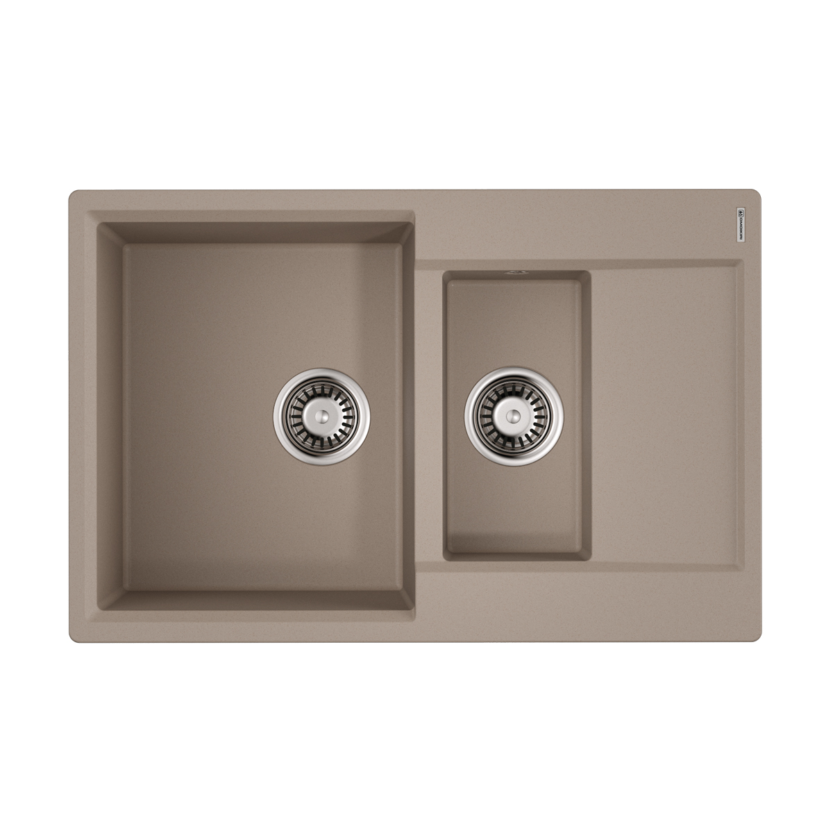 Кухонные мойки Кухонная мойка 780x510x230 Daisen 78-2T-SA Tetogranit/бежевый 