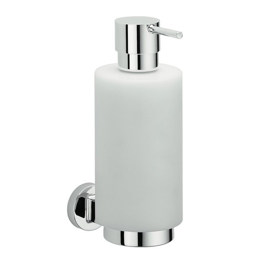 дозатор для жидкого мыла, цвет хром/матовое стекло