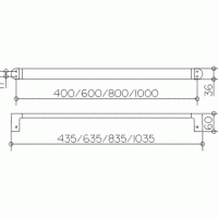 Аксессуары для ванной Полотенцедержатель (хром) 