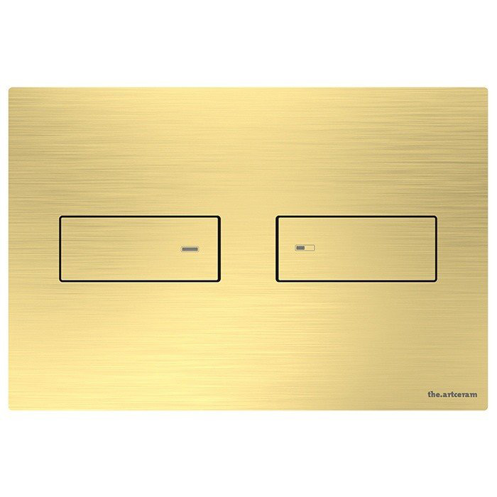 Смывная клавиша INOX-710, цвет латунь брашированная PVD