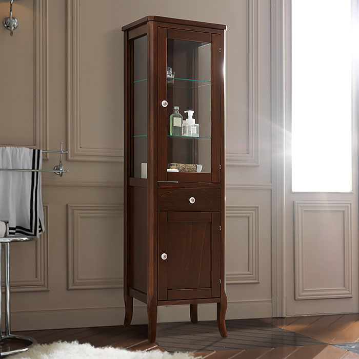 Колонна 465х34х160,5h, петли справа DX, цвет noce (орех), ручки керамика