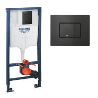 Системы инсталляции Rapid SL 38811KF0 Система инсталляции для подвесного унитаза 3 в 1 (чёрный) 