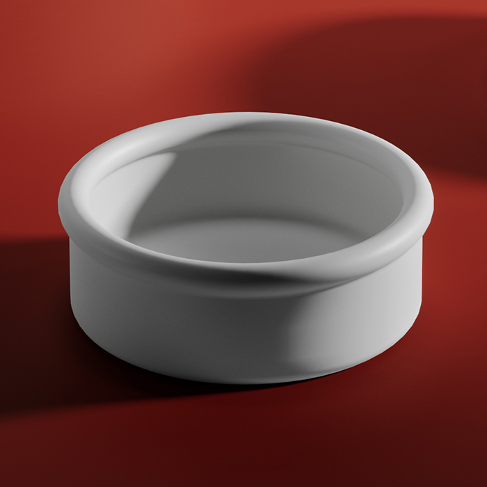 Раковина настольная  43 см, цвет белый матовый