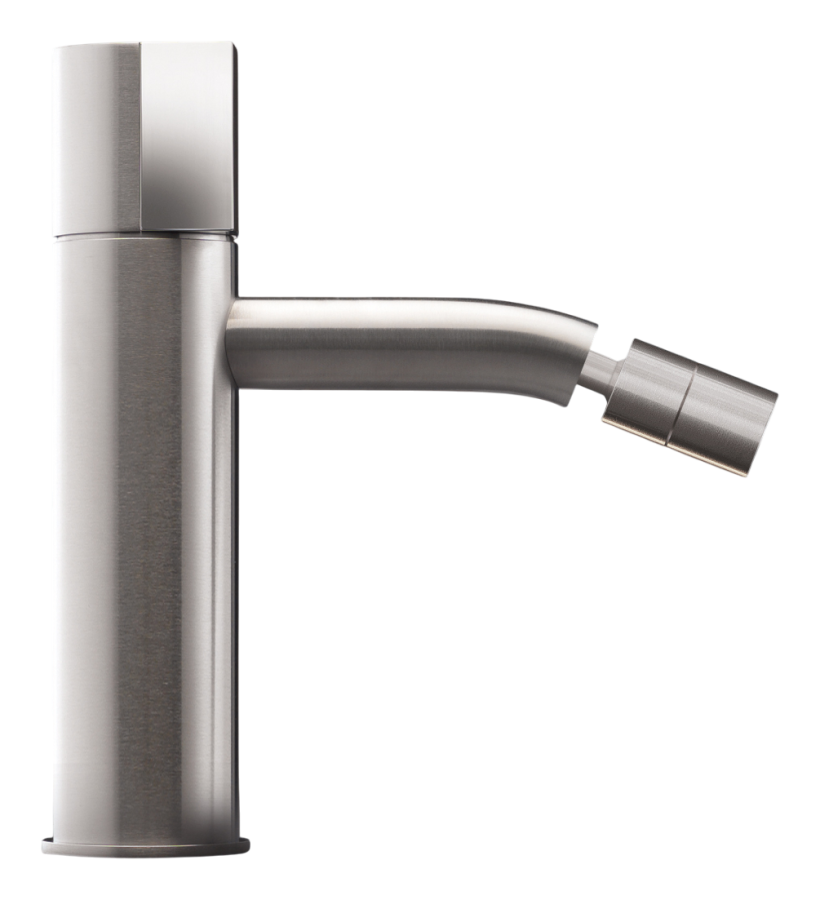 Смесители Смеситель для биде Duet, регулируемый излив, H. 175 мм, сталь, цвет сатинированная бронза 