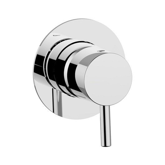 Смесители  Less New Внешняя часть встраиваемого однорычажного смесителя для душа, цвет хром 