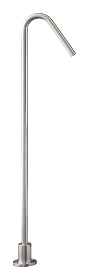 Комплектующие Излив для ванны Free Ideas, напольный, свободностоящий, H-835 мм, внешняя часть, сталь, цвет Black Diamond сатинированный 