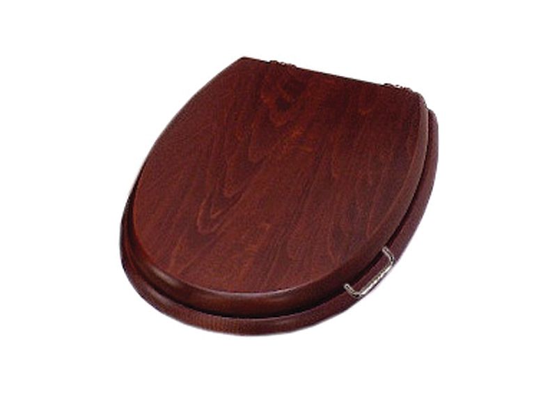 Сиденья для унитазов Сиденье для унитаза, орех, петли хром 