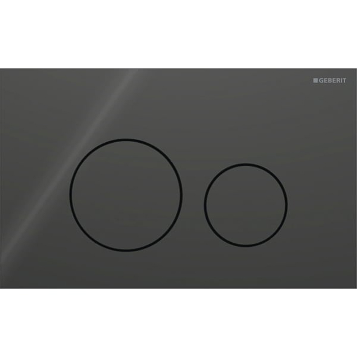 40 Клавиша для двойного смыва, круглая, цвет черный