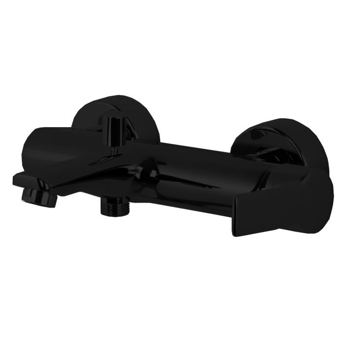 Смесители Смеситель для ванны, настенный, без душевого комплекта, цвет чёрный матовый 