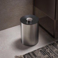 Аксессуары для ванной Ведро для мусора 5 L (хром | тёмно-серый) 