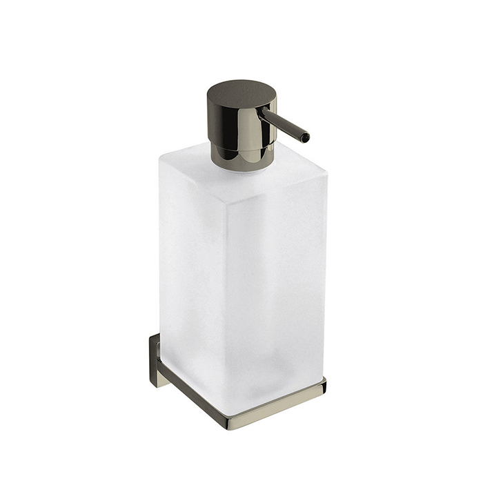 Дозатор подвесной, цвет PVD нержавеющая сталь/матовое стекло