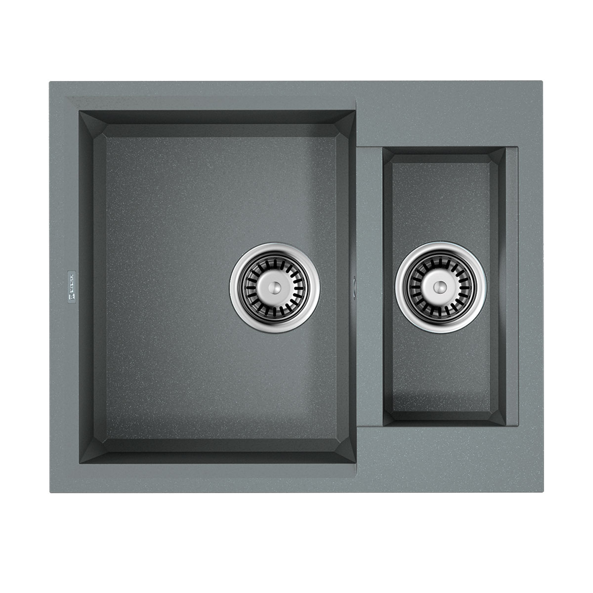 Кухонные мойки Кухонная мойка 600x500x210 Sakaime 60-2-GR Tetogranit/leningrad grey 