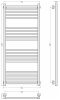 Полотенцесушители Полотенцесушитель 1200х500 (Матовый белый)