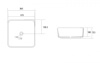 Раковины Раковина накладная 38,5х38,5