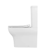 Унитазы Комплект: пристенный унитаз 60 см + тонкое сиденье микролифт с функцией биде и встроенным смесителем