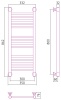 Полотенцесушители Дизайн-радиатор 800х300