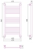 Полотенцесушители Дизайн-радиатор 800х400