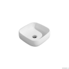 Раковины Раковина 400х400хh140 мм, накладная, без плоскости под смеситель, без перелива, керамика, цвет белый