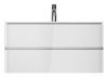 Мебель для ванной База под раковину, подвесная, 100 см, ящики, белый, глянцевая