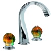 Смесители Flore Смеситель для ванны, 3 отв., цвет: хром/хрусталь