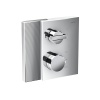 Смесители Смеситель для душа, встраиваемый, термостат, на 2 источника, с запорным вентилем, алмазная огранка, цвет хром