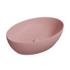 Раковины Раковина накладная 60*42 см (розовый матовый)