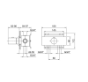 Смесители Встраиваемая часть термостатического смесителя для душа 3/4"