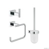 Аксессуары для ванной Essentials Cube 40757001 - Набор аксессуаров для ванной комнаты и туалета (хром)