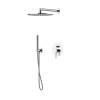 Душевая программа Комплект для душа со встроенным смесителем с Gbox с ручной лейкой и верхним душем 250 мм, цвет хром
