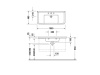 Раковины Duravit  Starck 3 Раковина  для мебели 1050х480 мм с 1 отв под смеситель, с переливом, цвет белый купить в интернет-магазине Раковины Duravit  Starck 3 Раковина  для мебели 1050х480 мм с 1 отв под смеситель, с переливом, цвет белый