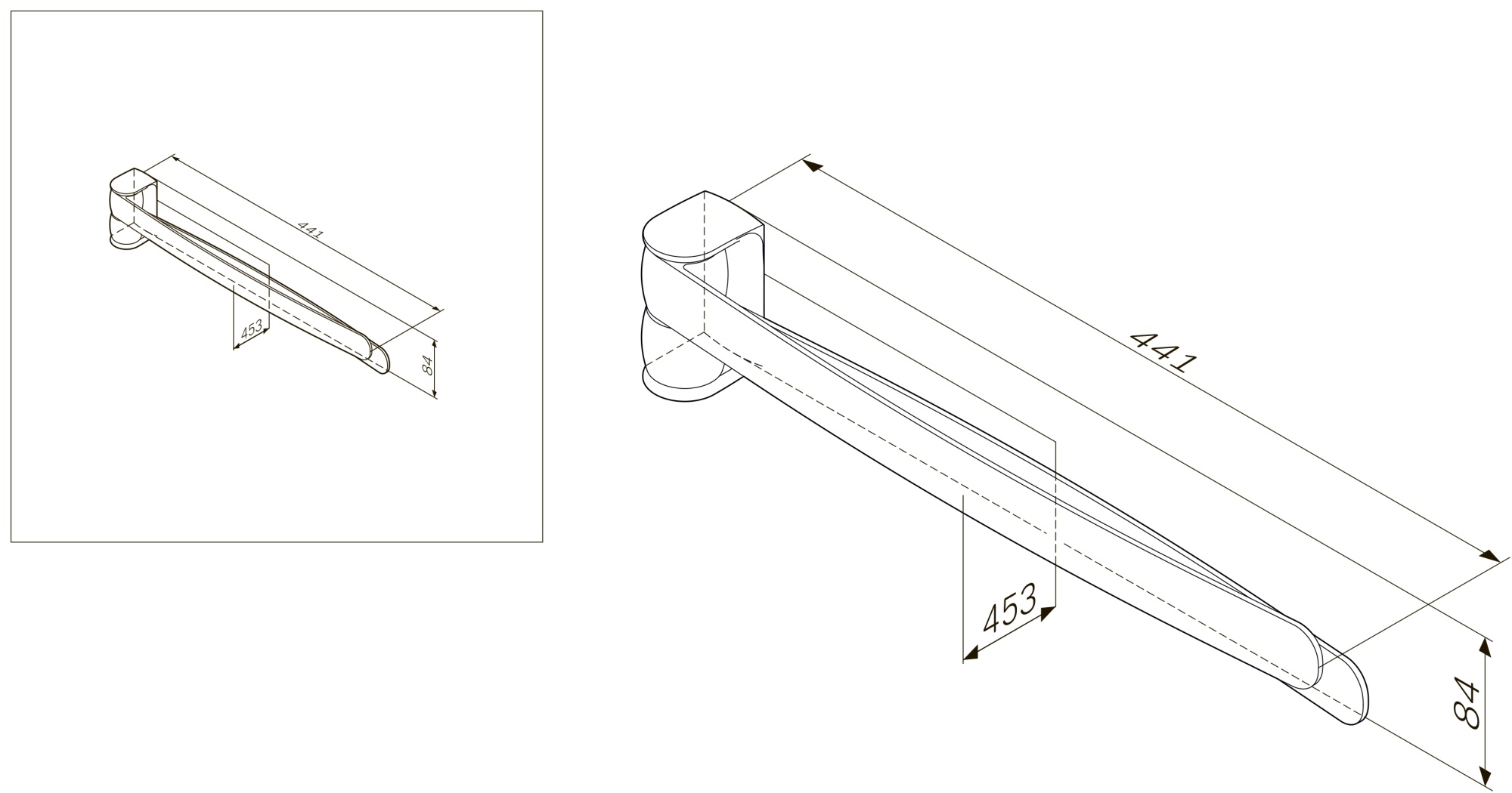 Аксессуары для ванной Двойная вешалка-вертушка для полотенец, хром 