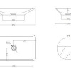 Salini Callista Раковина накладная 575х350, матовая, материал s-stone 1101207SM