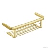Аксессуары для ванной Полочка металлическая 30 см, цвет PVD золото