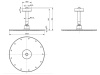 Душевая программа Верхний душ круглый, диаметр 30 см, потолочный монтаж