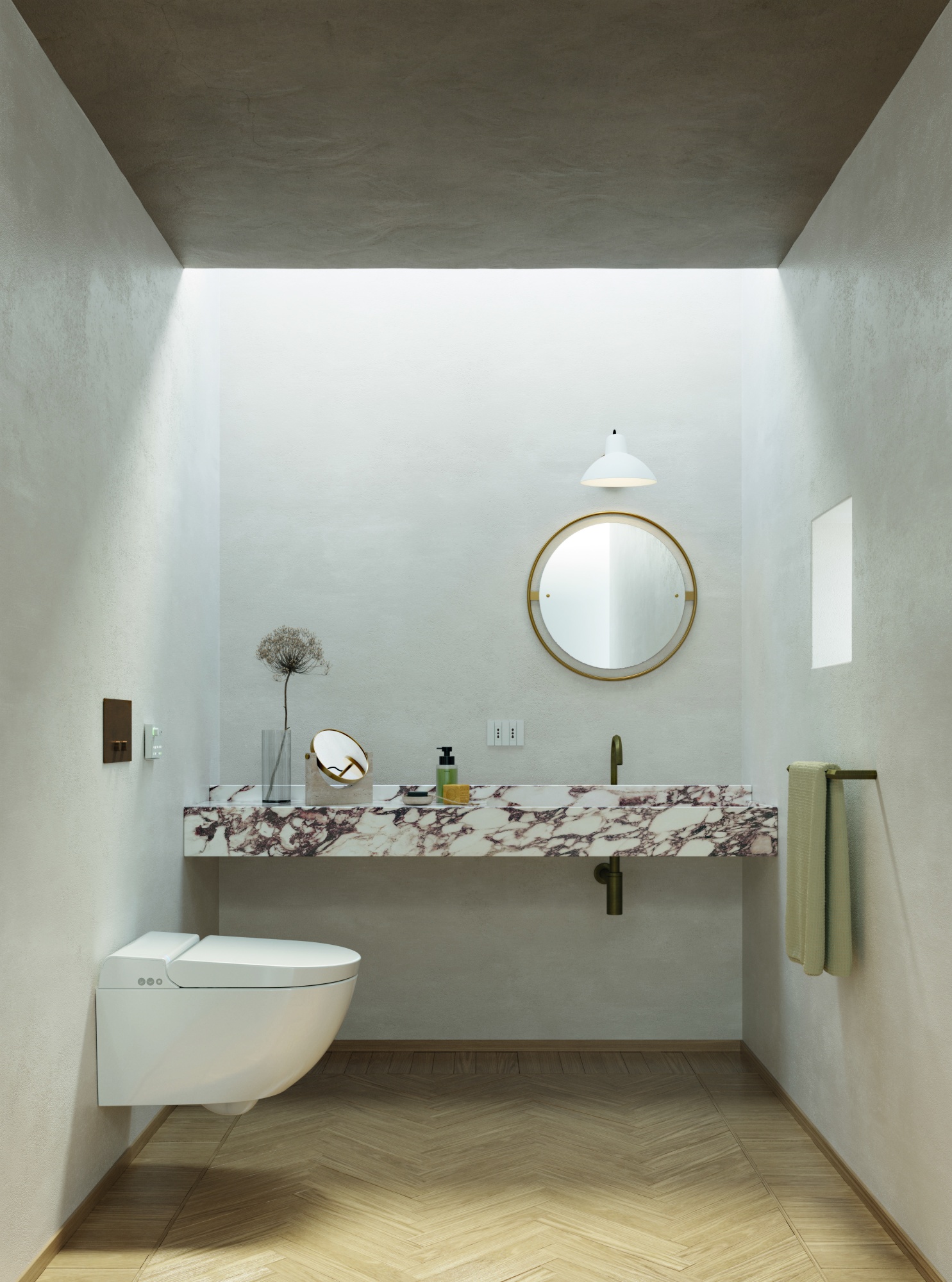 Унитазы-биде Подвесной умный унитаз с модулем электронного биде белый глянцевый