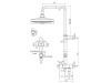 Душевая программа Душевая стойка без смесителя открытый монтаж хром